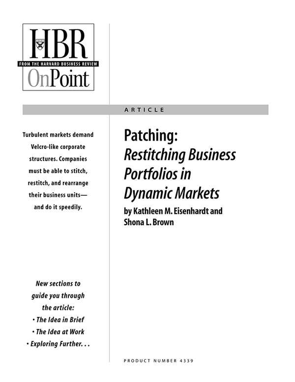 Patching: Restitching Business Portfolios in Dynamic Markets (HBR OnPo ...